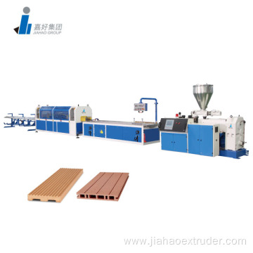 wpc profile production line with cutting machine